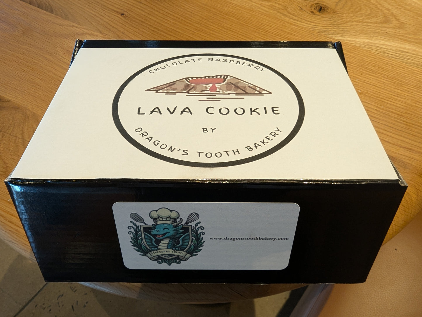 Gluten-conscious Version: Box of One Dozen Chocolate Raspberry Lava Cookies